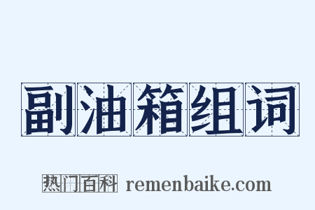 副油箱组词是什么意思的图片